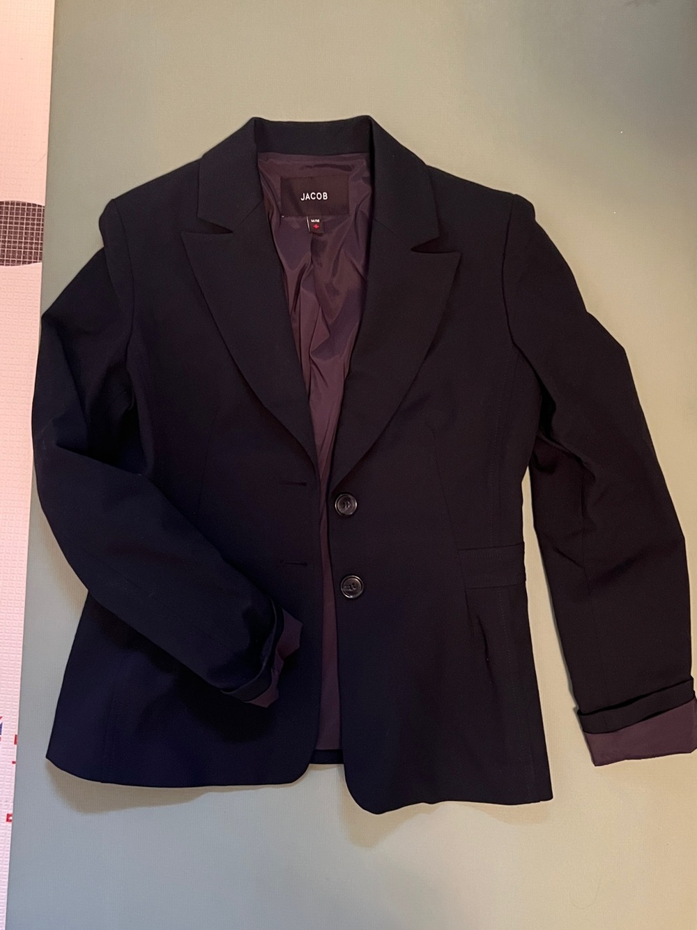 Jacob Black Single-Breasted Women's Blazer